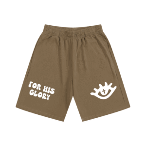 For His Glory Heavyweight Shorts (Coffee)