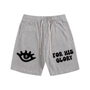 FOR HIS GLORY Shorts GREY