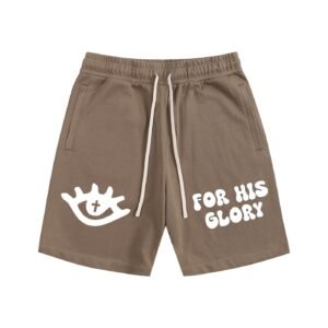 FOR HIS GLORY Shorts BROWN