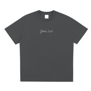 JOHN 3:16 Sorona T-Shirt DARK GREY