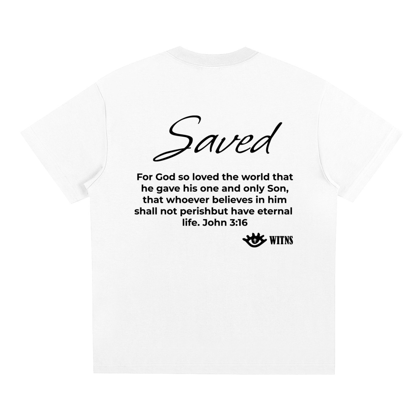 JOHN 3:16 Sorona T-Shirt WHITE - Image 2