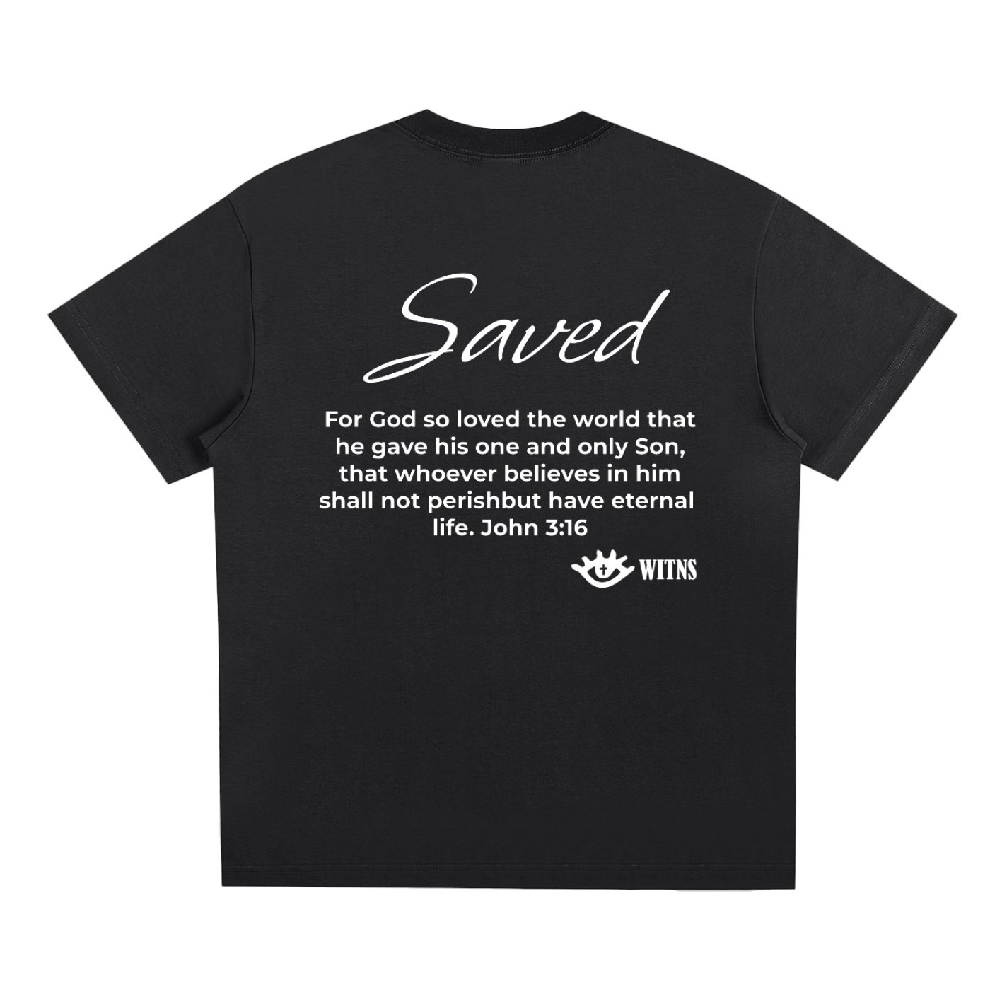 JOHN 3:16 Sorona T-Shirt BLACK - Image 2